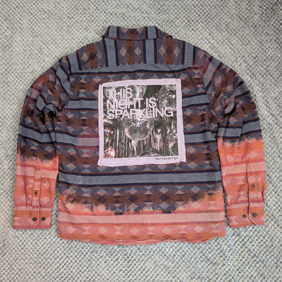 Festival Layering Flannel handmade upcycled flannel size L by Treasures Recreated