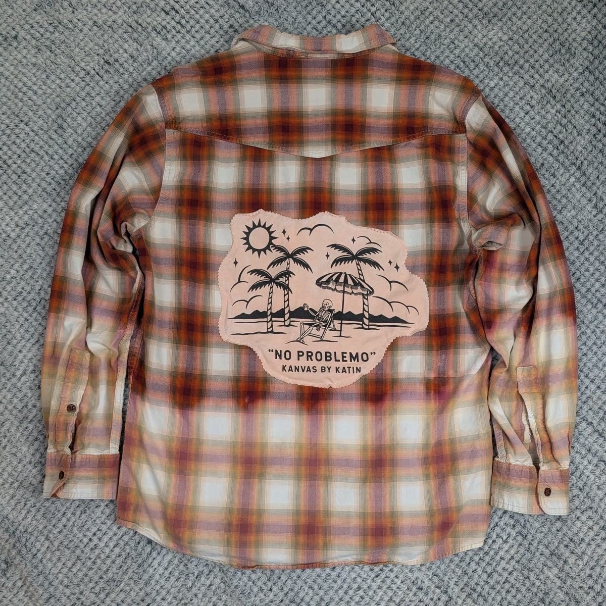 Patchwork Rebel Flannel handmade upcycled flannel size 2X by Treasures Recreated