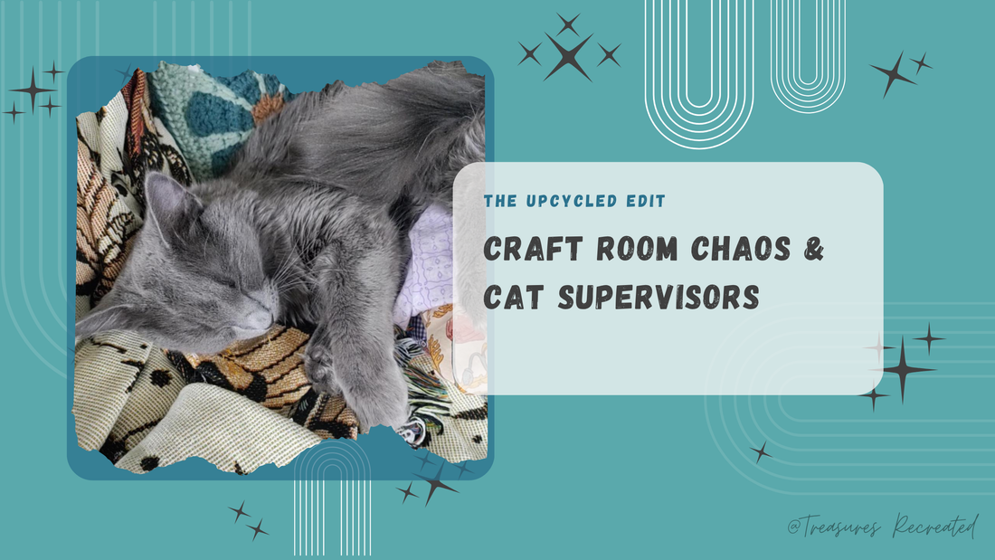 Craft Room Chaos & Cat Supervisors