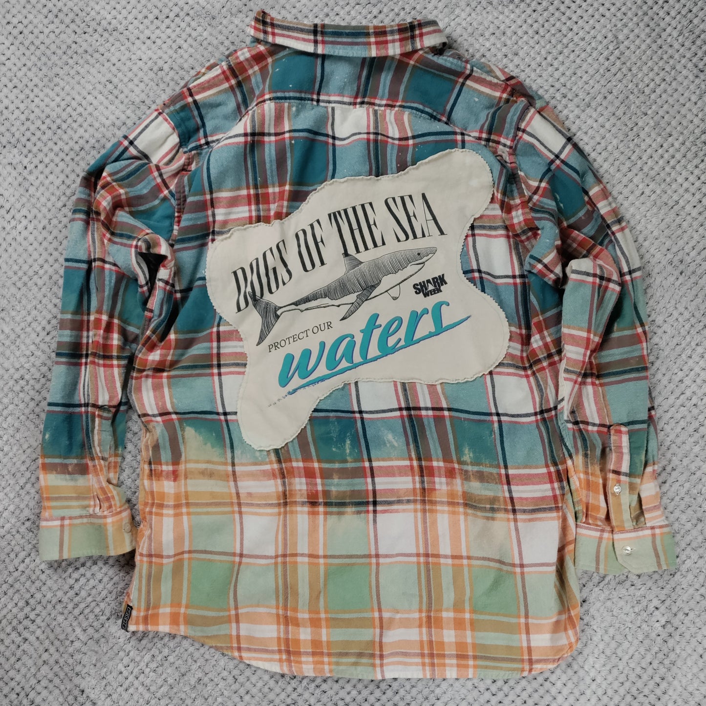 Upcycled Icon Flannel handmade upcycled flannel size 3X by Treasures Recreated