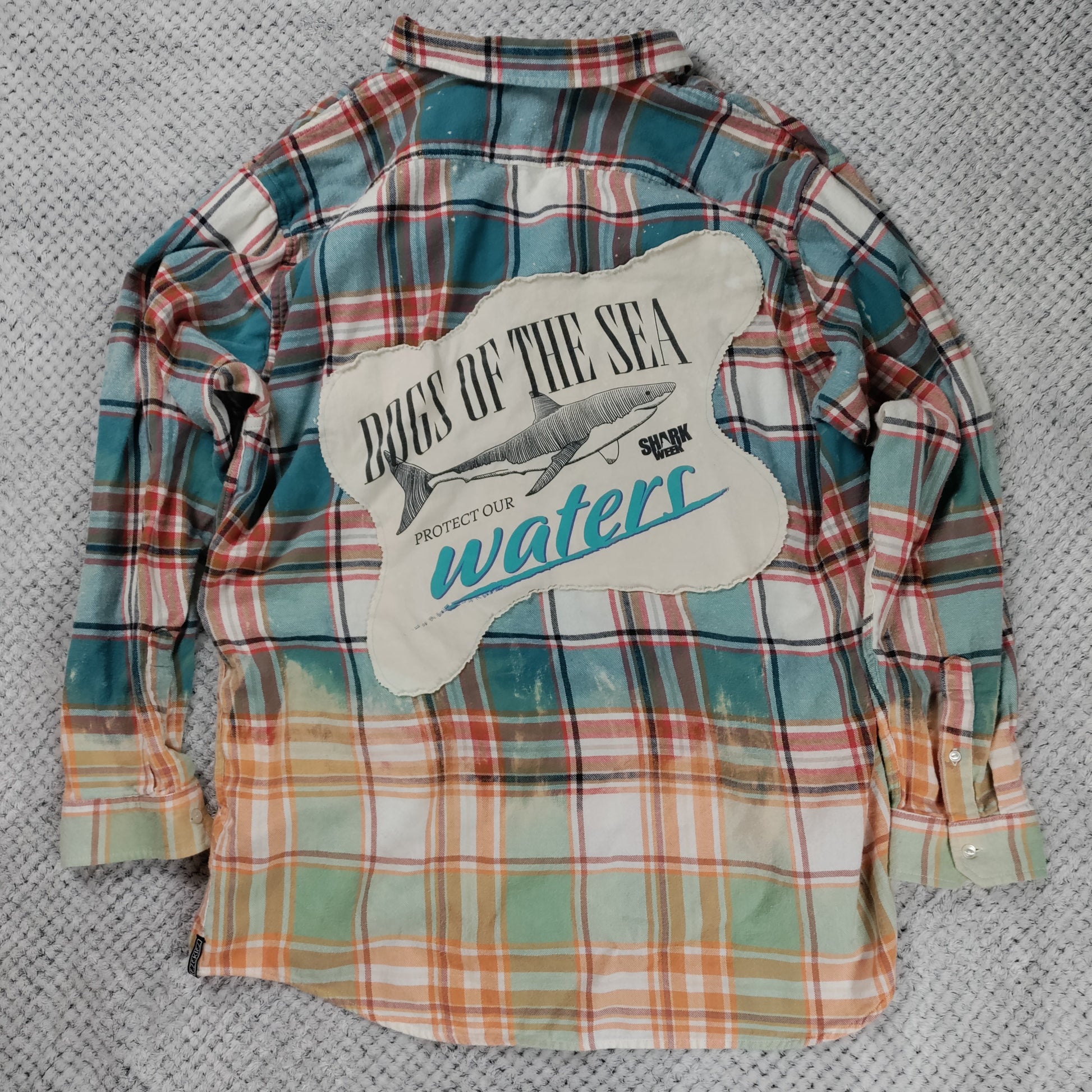 Upcycled Icon Flannel handmade upcycled flannel size 3X by Treasures Recreated