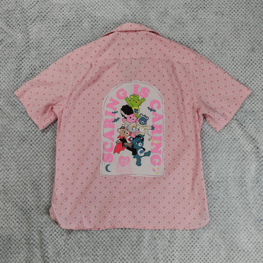 Tropical Thrift Rework Shirt by Treasures Recreated - handmade upcycled lightweight summer shirt