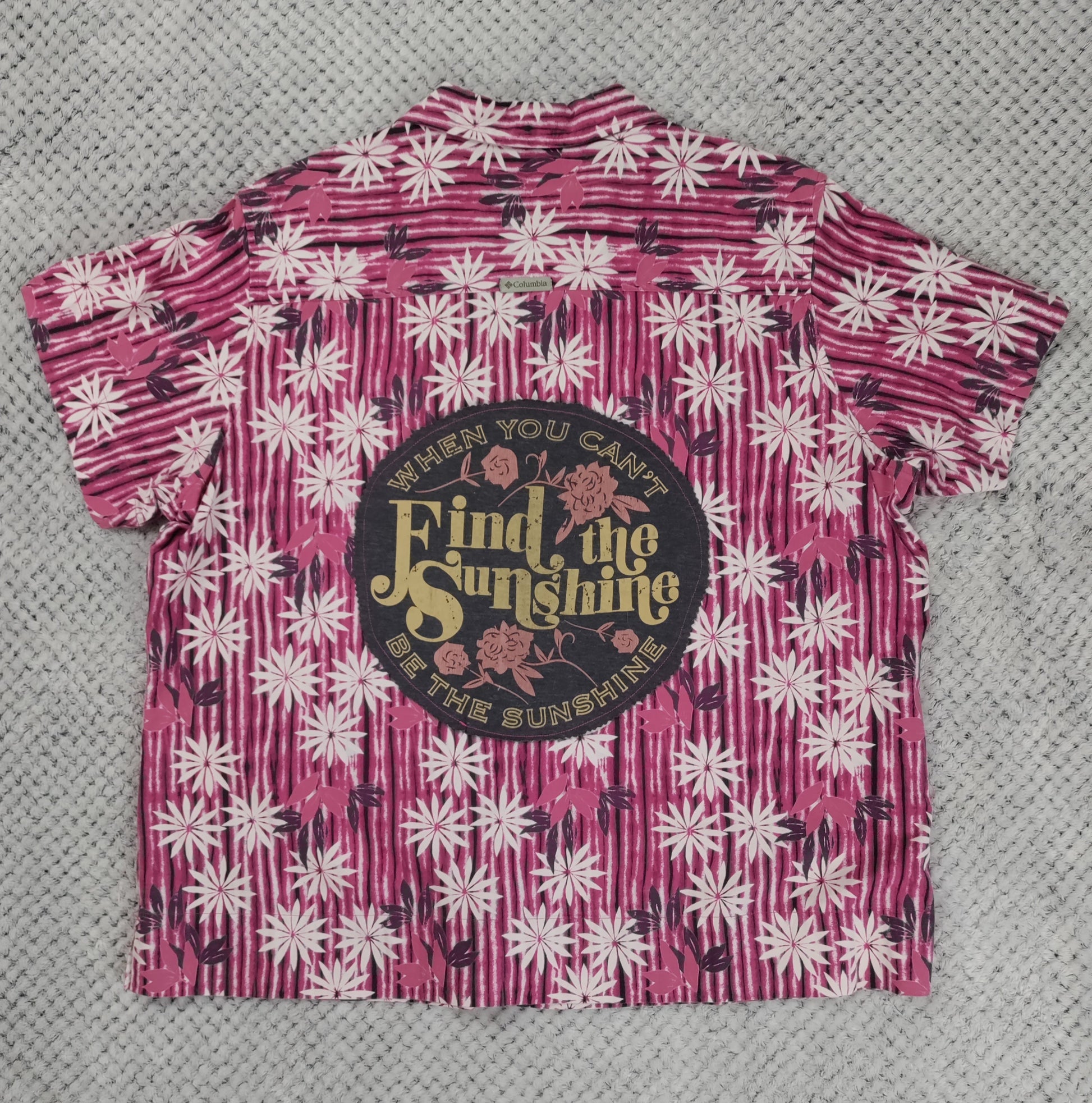 Market Day Upcycled Summer Shirt by Treasures Recreated - handmade upcycled lightweight summer shirt
