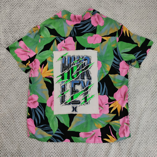 Coastal Thrift Rework Shirt by Treasures Recreated - handmade upcycled lightweight summer shirt