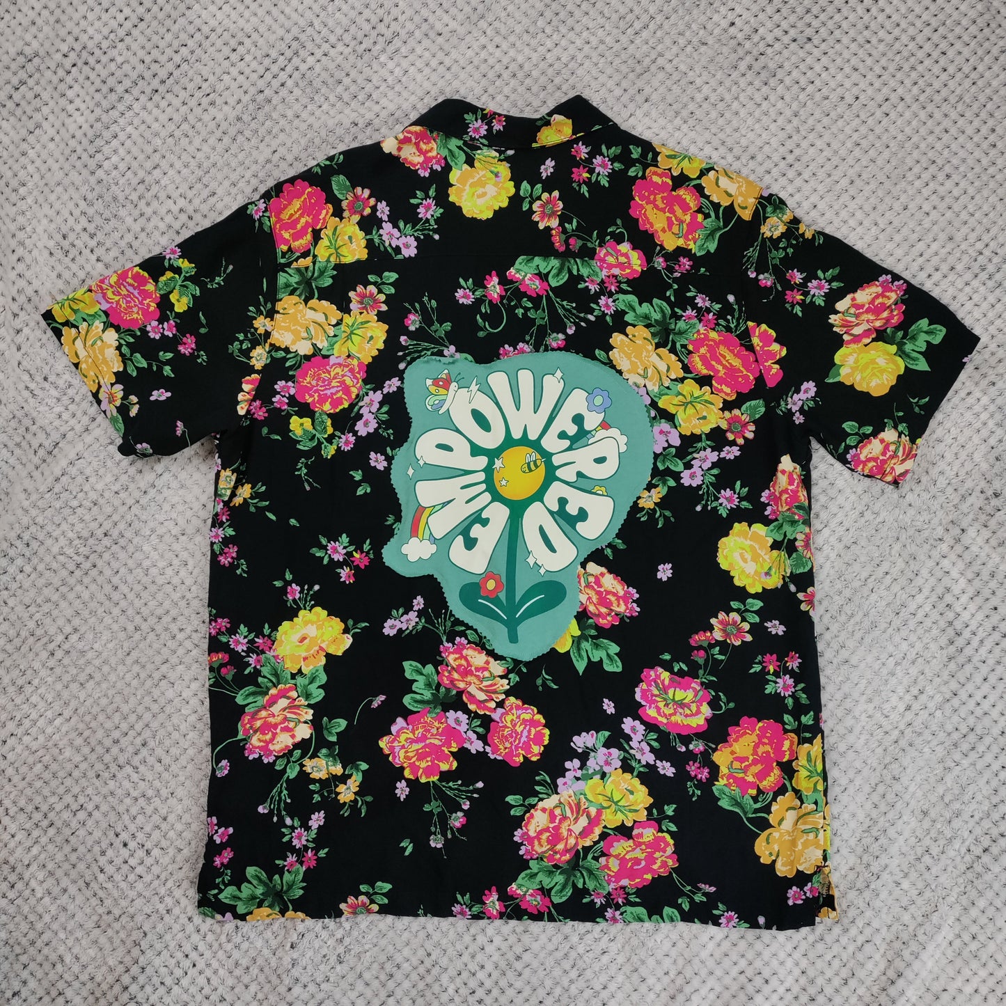 Dopamine Daydream Summer Shirt by Treasures Recreated - handmade upcycled lightweight summer shirt