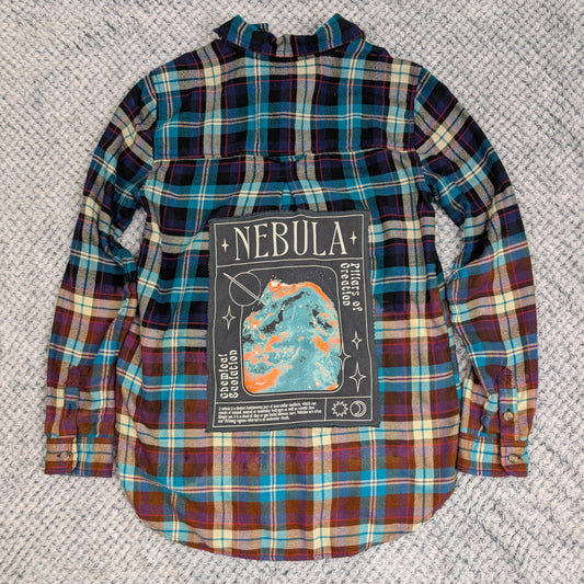 Dream Plaid Flannel handmade upcycled flannel size 2X by Treasures Recreated