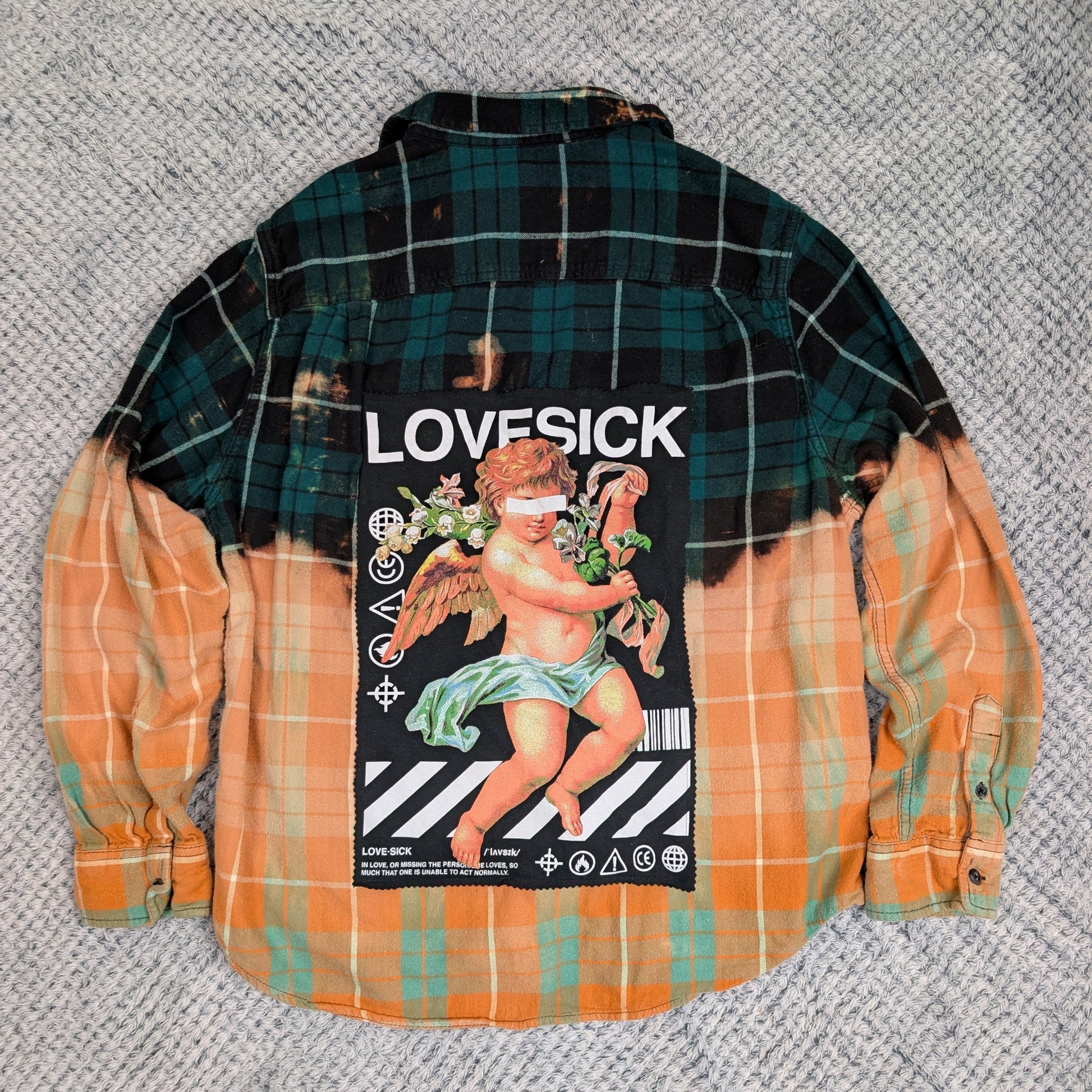 Soft Grunge Flannel handmade upcycled flannel size 4X by Treasures Recreated