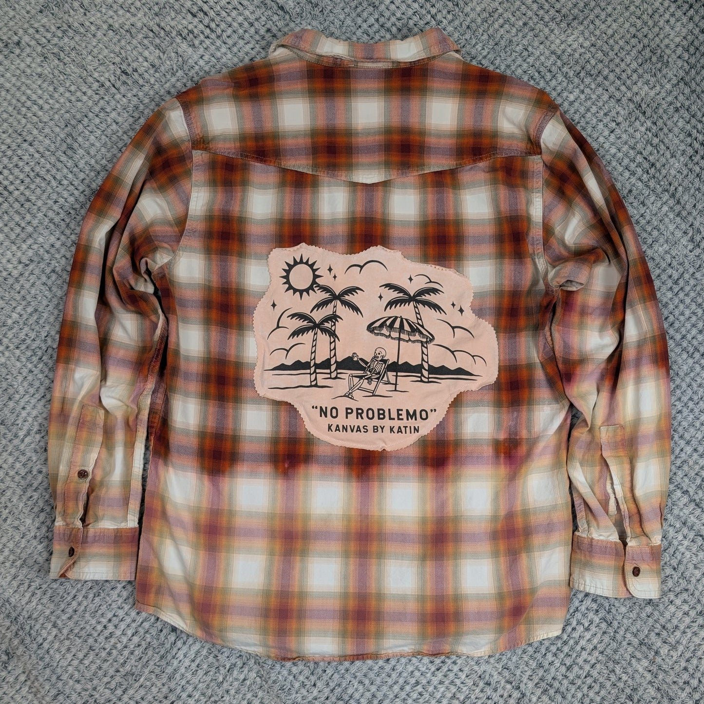 Patchwork Rebel Flannel handmade upcycled flannel size 2X by Treasures Recreated