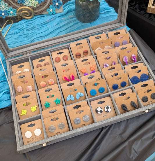 Polymer Clay Earring Studs